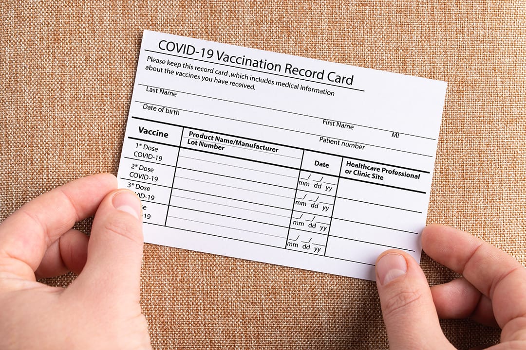 vaccination card Covid-19