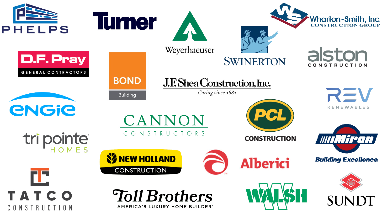 Safe Site Check In digital jobsite management Customer Logos