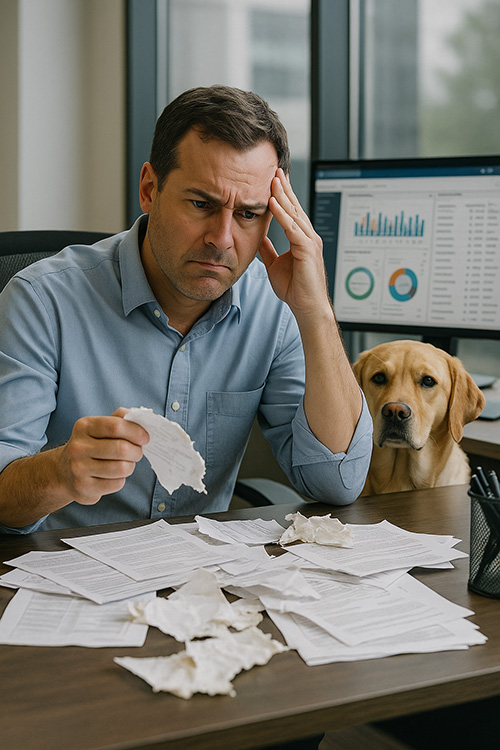 Overcoming Resistance to Worksite Software Adoption - the dog ate my report image