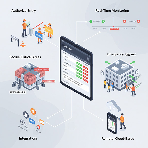 disaster site access control - core functions
