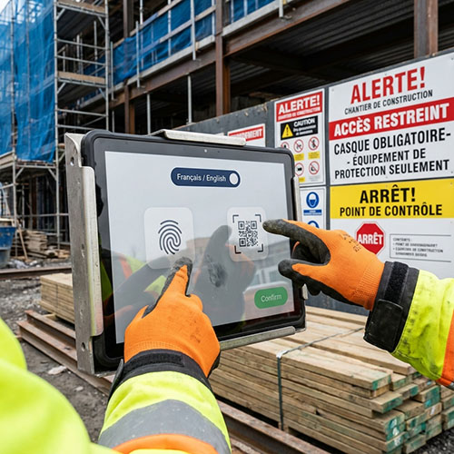 digital jobsite check-in bilingual safety and workforce requirements